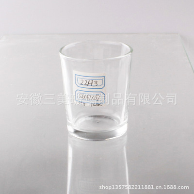 【工厂供应XT46机压玻璃杯 烈酒杯 也可作为工艺小烛台使用】价格,厂家,图片,杯子,安徽三美玻璃制品-